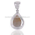 Rutilated Gemstone 925 Solid Silver Pendant Jewelry